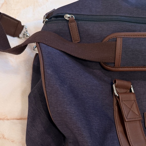 Peter Millar Dark Blue and Brown Duffel Bag - Picture 3 of 13